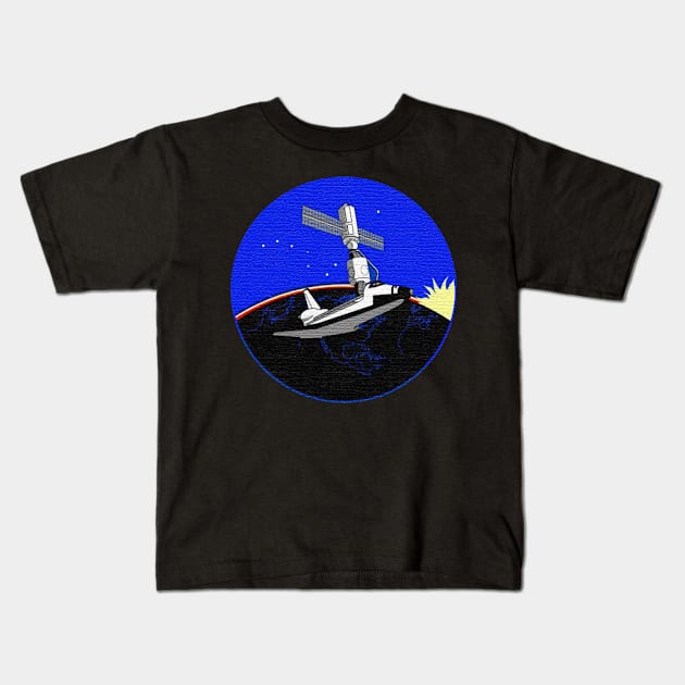 Black Panther Art - NASA Space Badge 51 Kids T-Shirt by The Black Panther